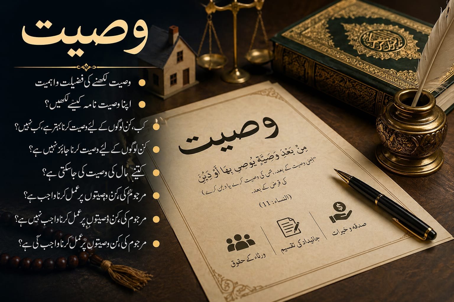 وصیت کیسے کریں؟